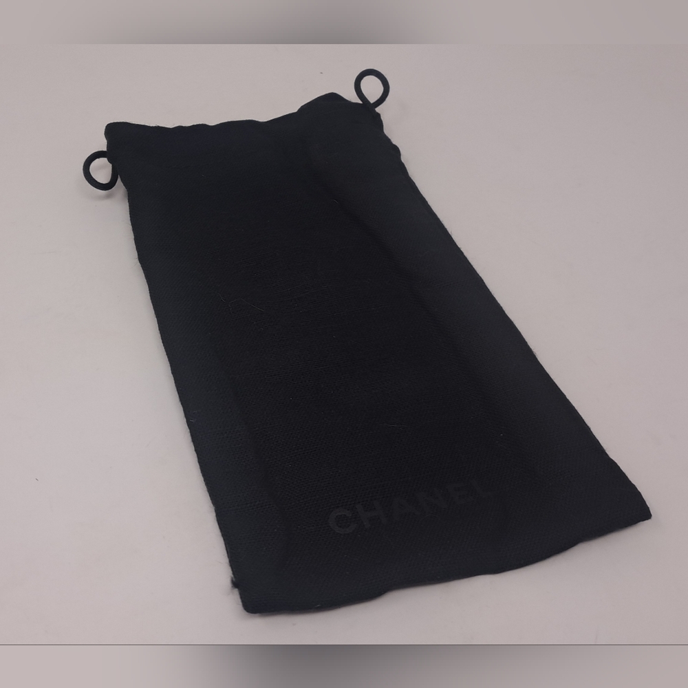 NEW Authentic Chanel Sunglasses Drawstring Storage Bag Black Glasses Jewelry - Picture 4 of 5